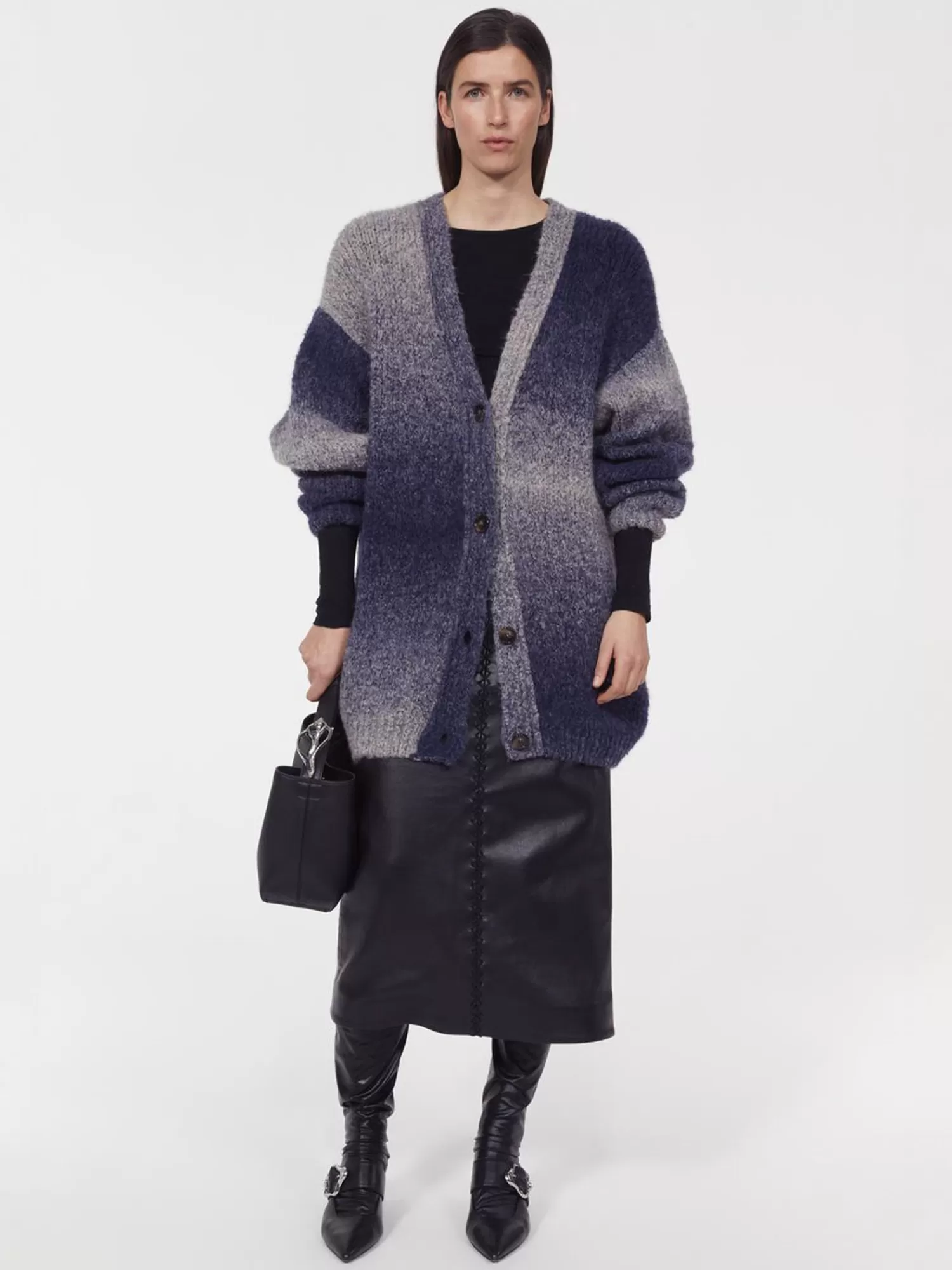 Knitwear*RODEBJER ALAI CARDIGAN UTILITY BLUE