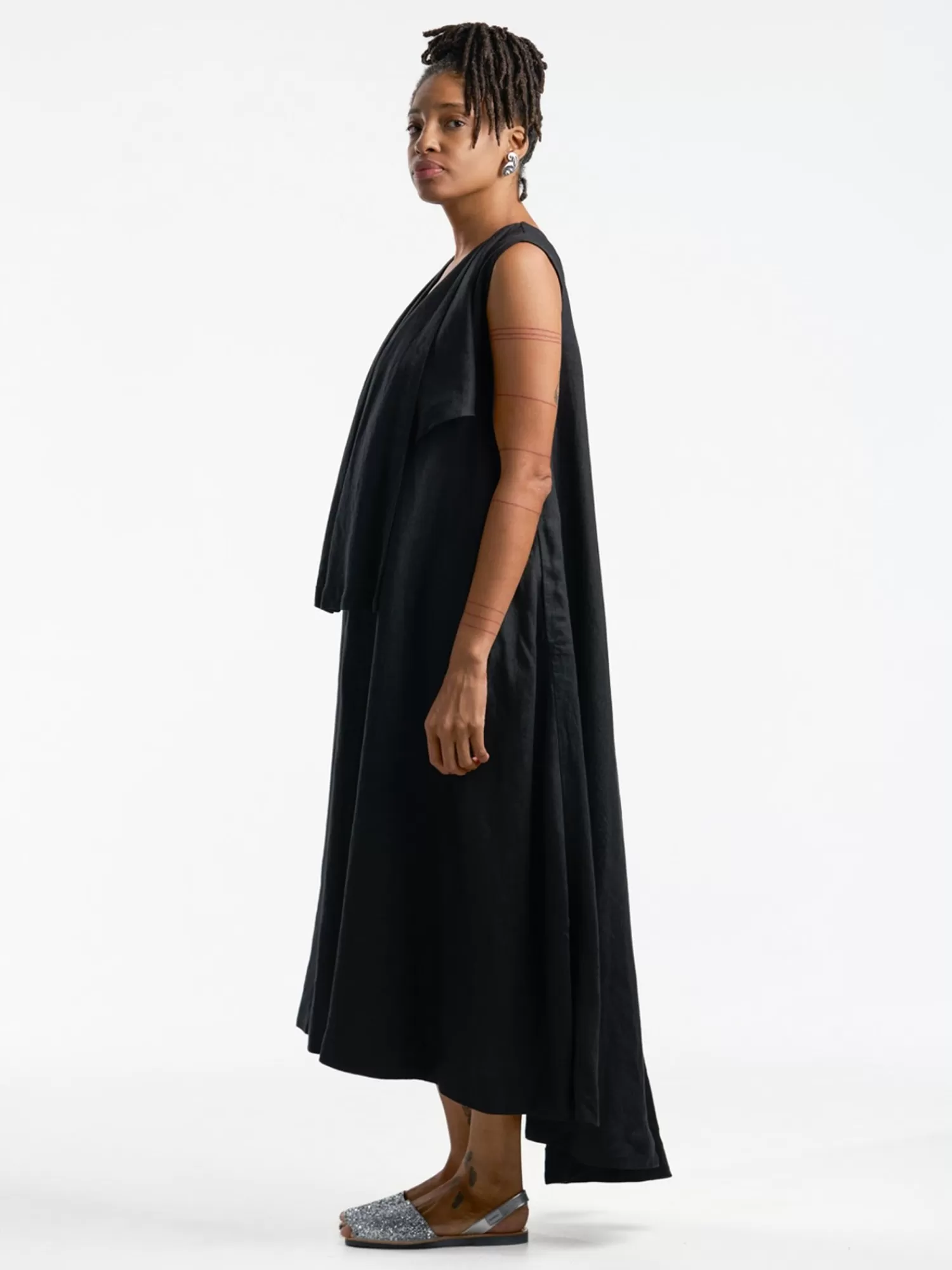 Dresses*THE CLOTH ANTHURIUM DRESS BLACK