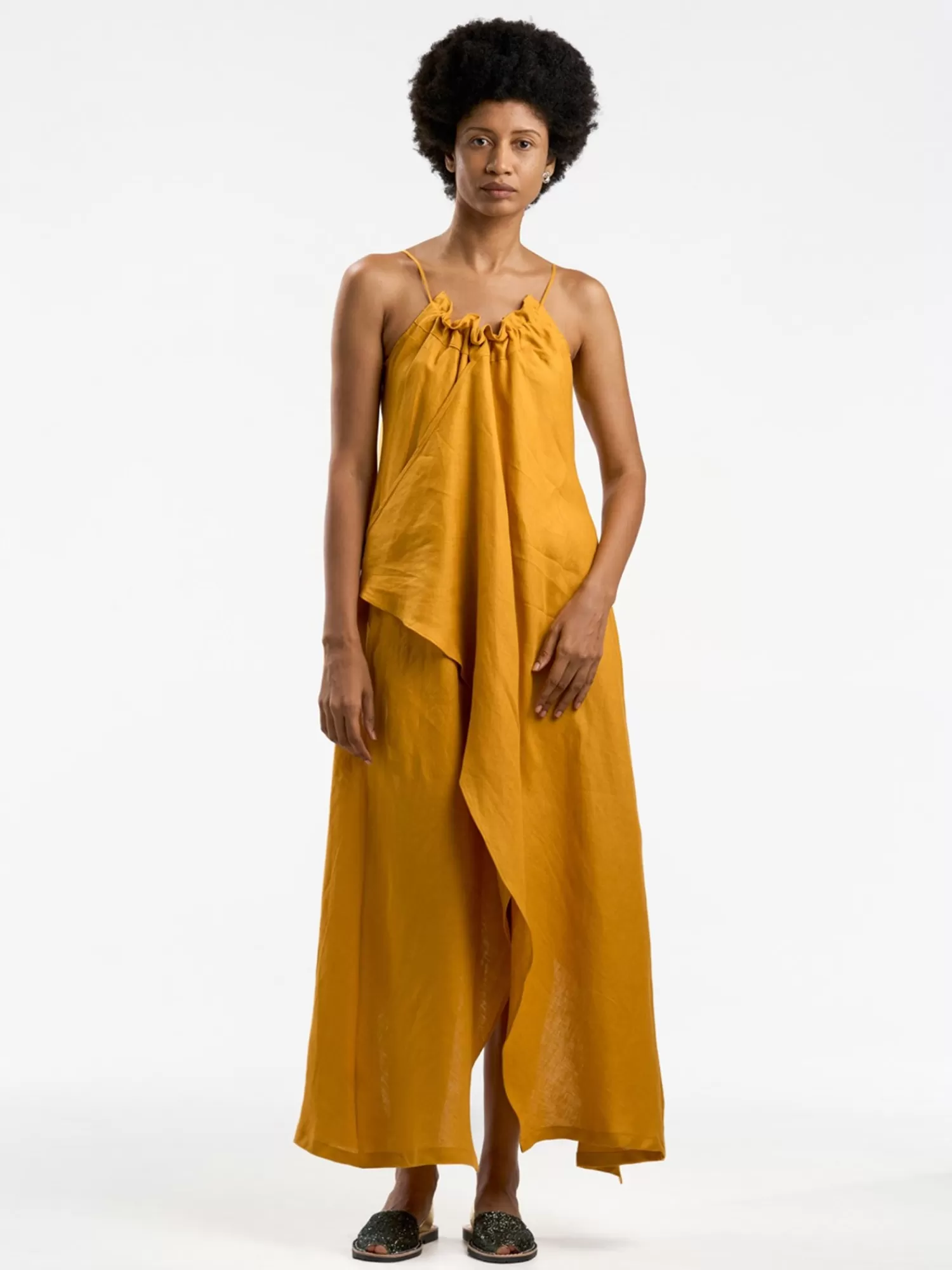 Dresses*THE CLOTH BEQUIA DRESS OCHRE