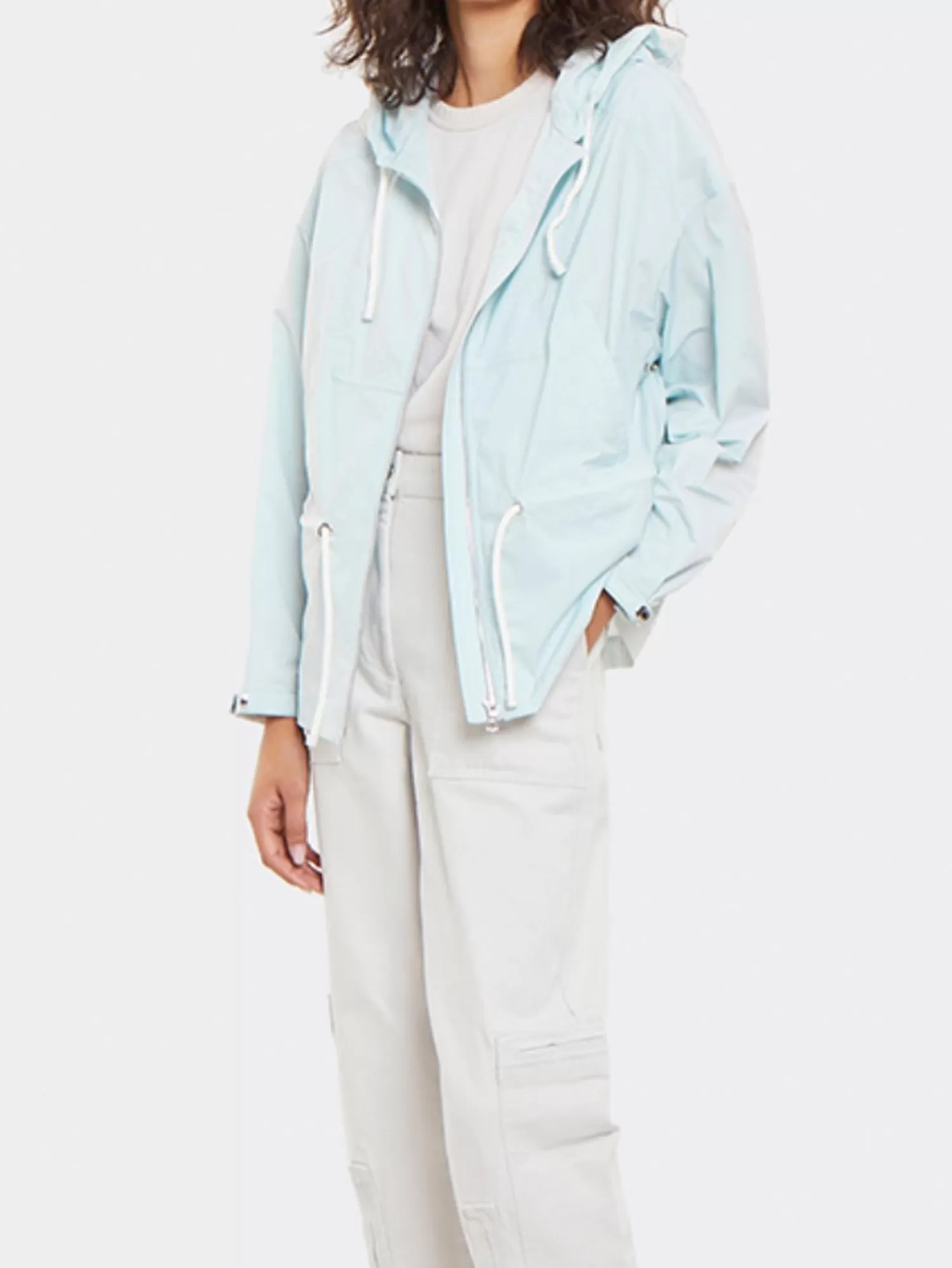 Coats & Jackets*Yves Salomon BLUE RAIN JACKET