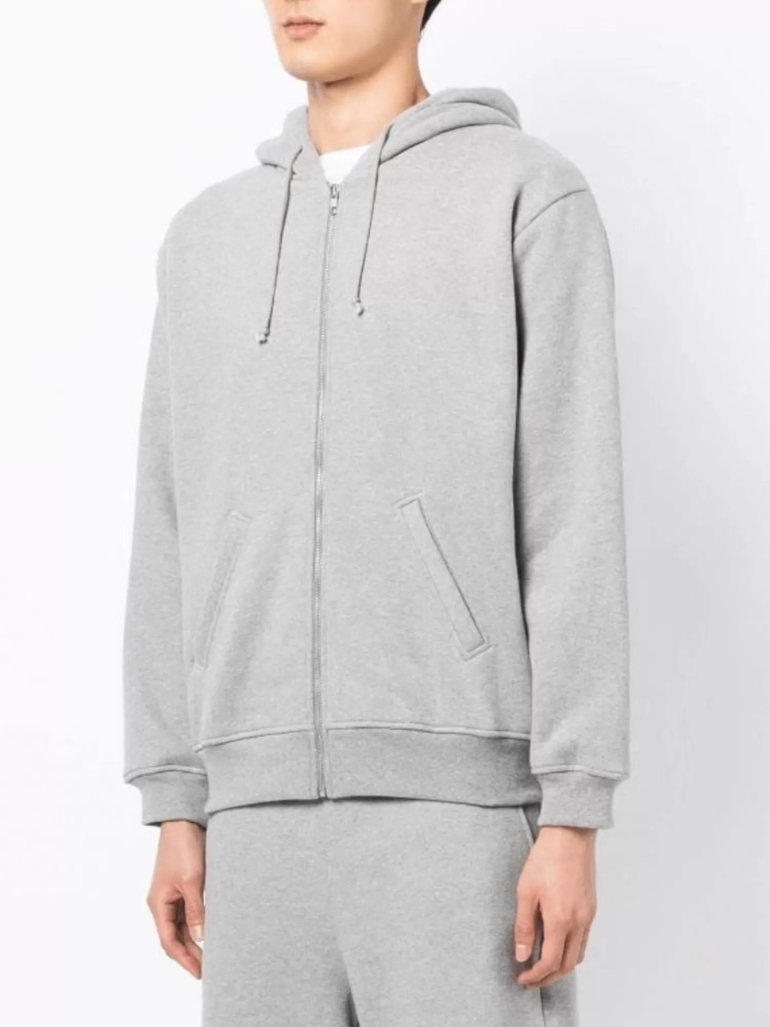 Knitwear*Leathersmith of London BOXER PRINT HOODIE GREY