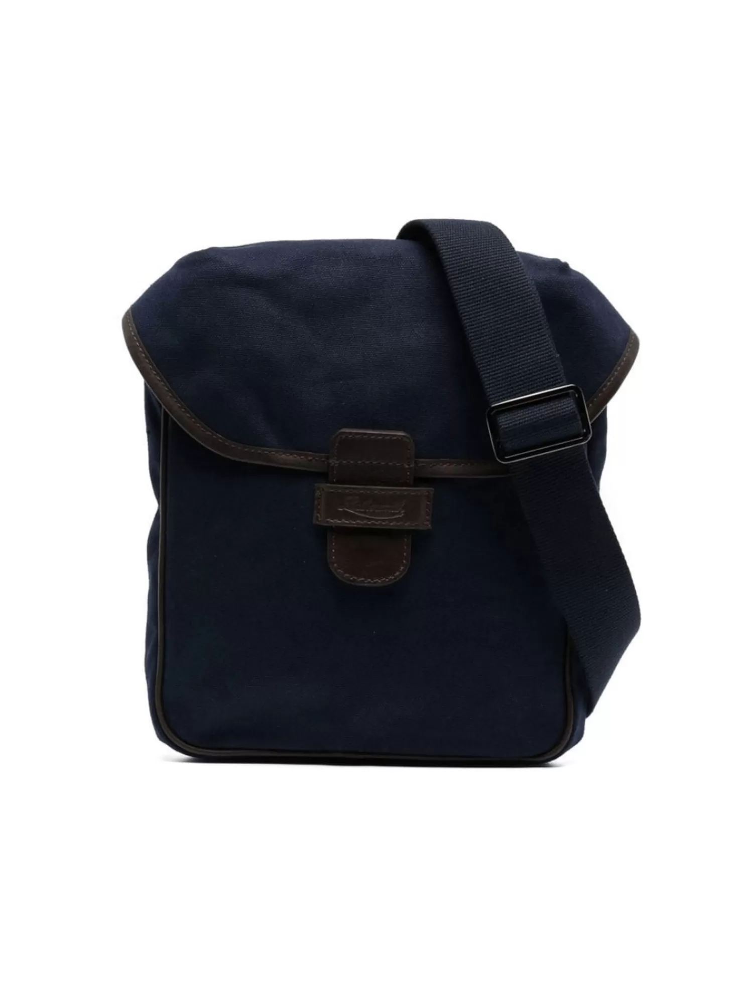 Bags*Leathersmith of London CANVAS CROSSBODY BAG NAVY