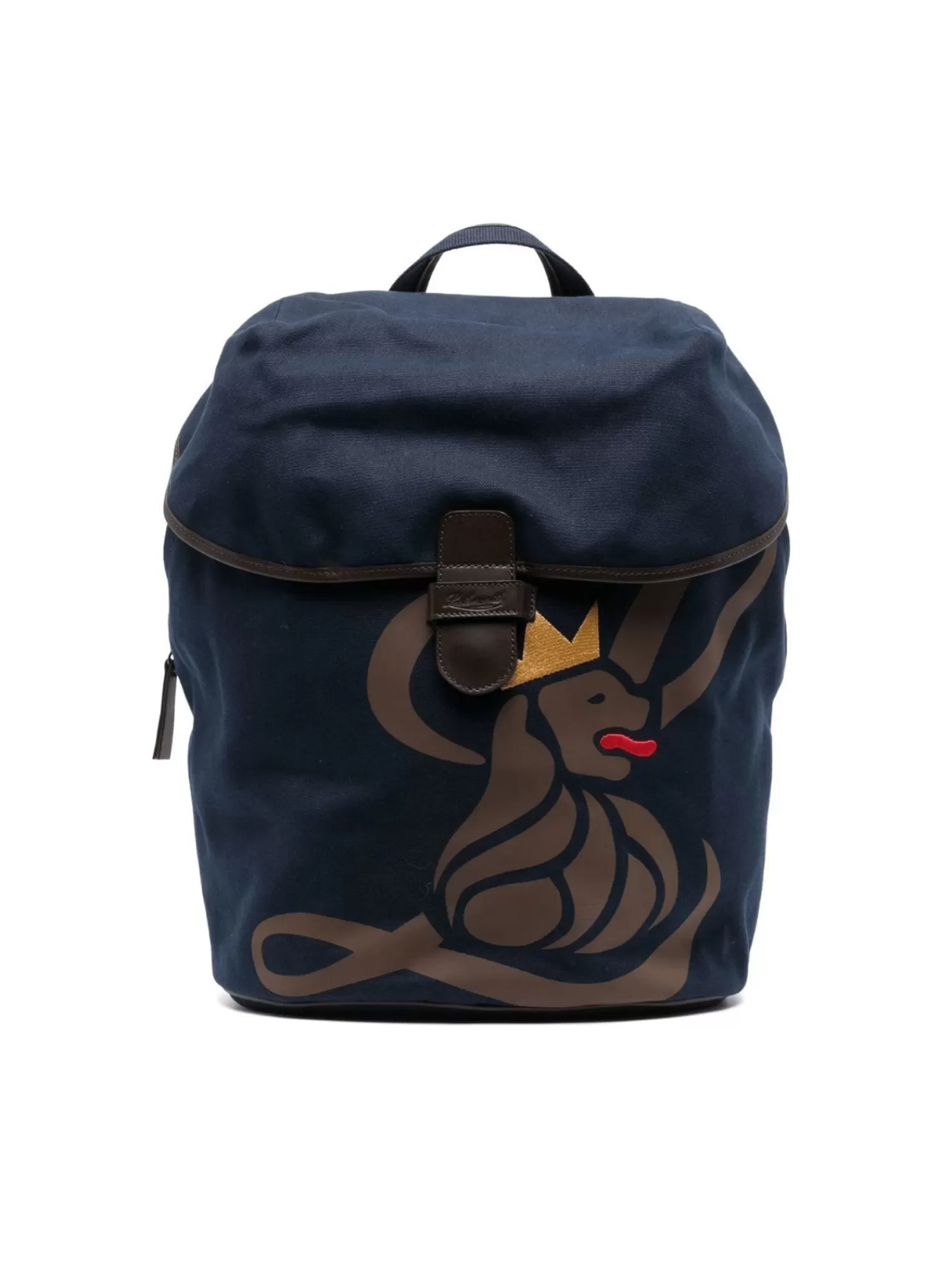 Bags*Leathersmith of London CANVAS LION BACKPACK NAVY