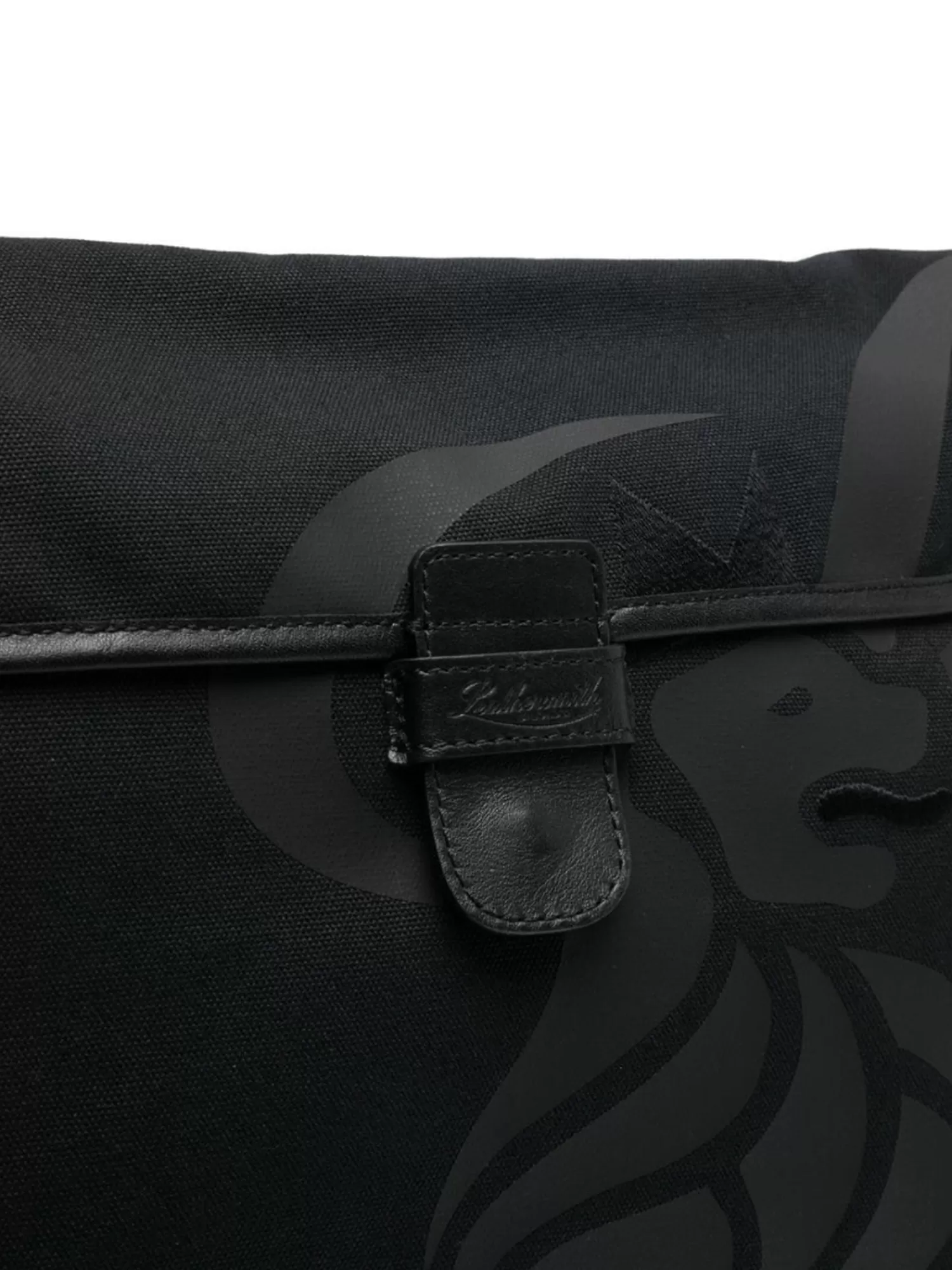 Bags*Leathersmith of London CANVAS LION MESSENGER BAG BLACK