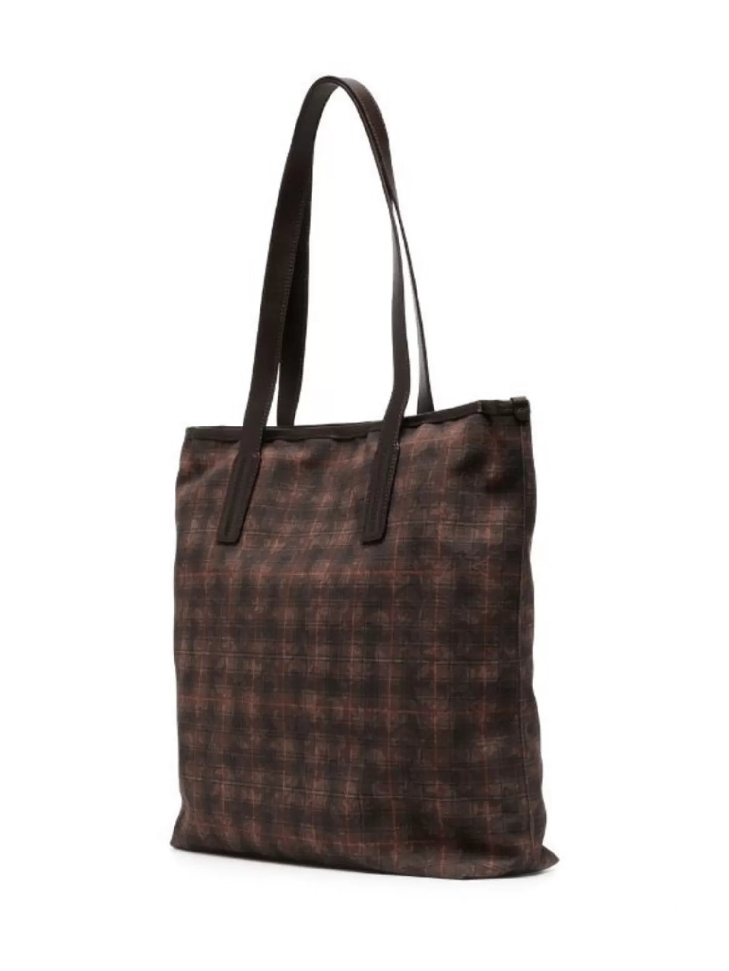 Bags*Leathersmith of London CANVAS TARTAN SHOPPER