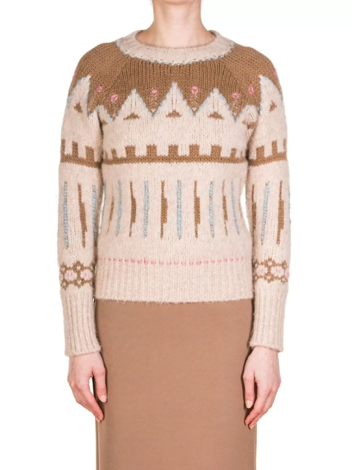 Knitwear*Roberto Collina CASHMERE BLEND CHUNKY SWEATER