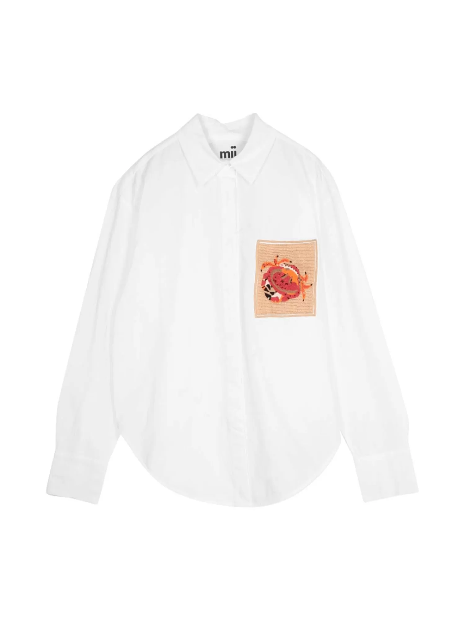 Shirts*MII COLLECTION COTTON SHIRT MILOU LE CRABE EMBROIDERY