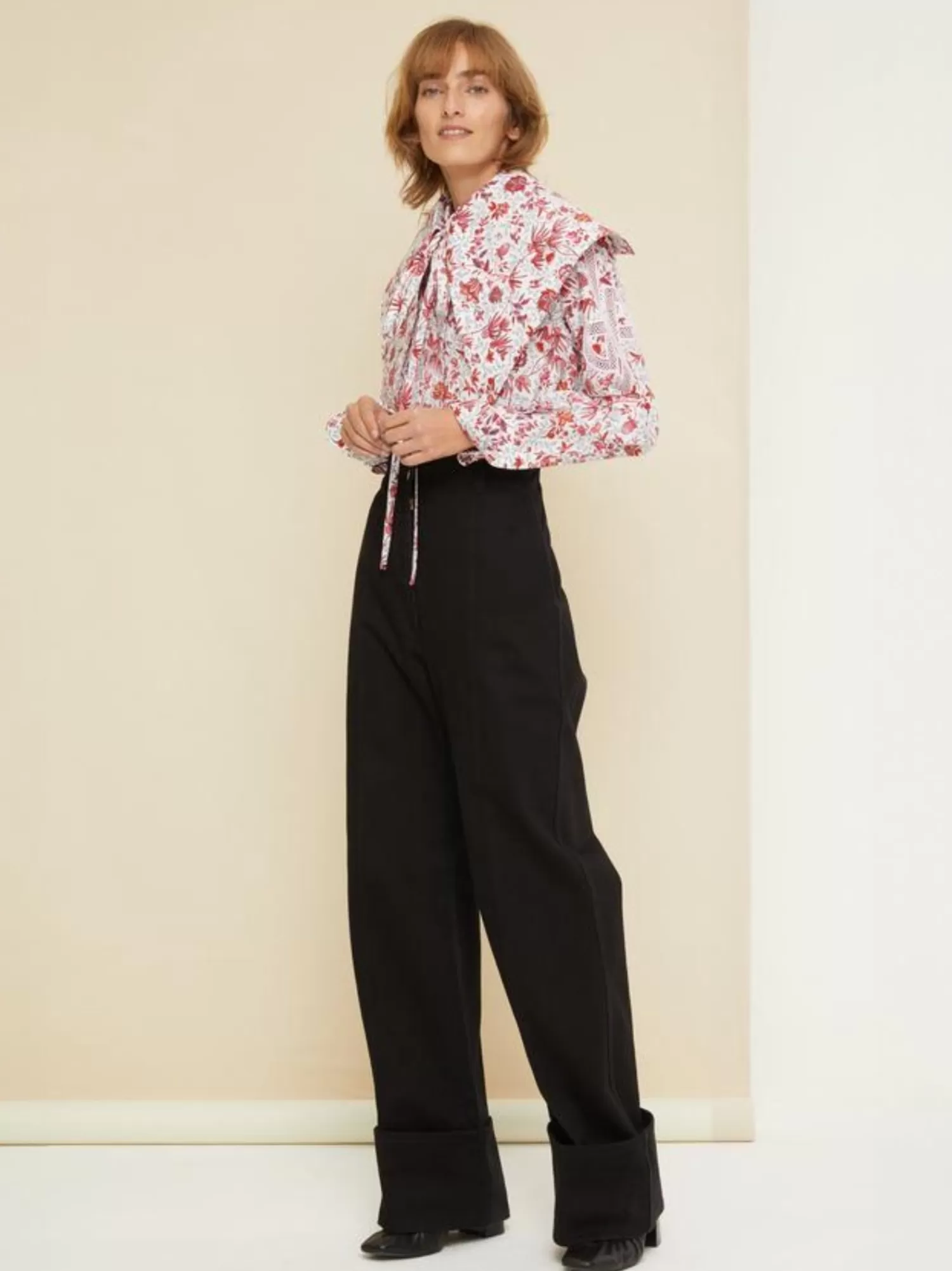 Trousers & Jeans*Patou CUFFED WIDE LEG TROUSERS