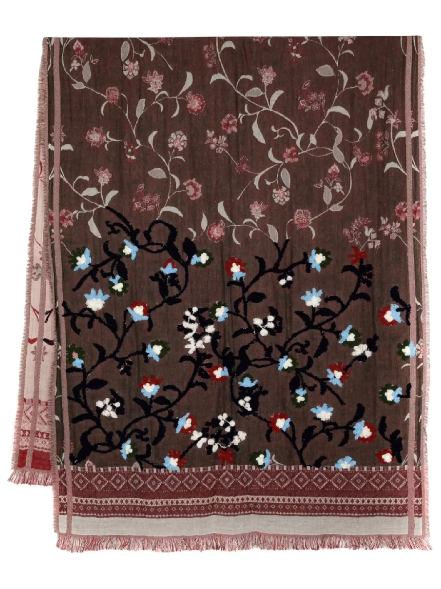 Accessories | Scarves*LEATHERSMITH EMBROIDERED FLORAL SCARF GREEN