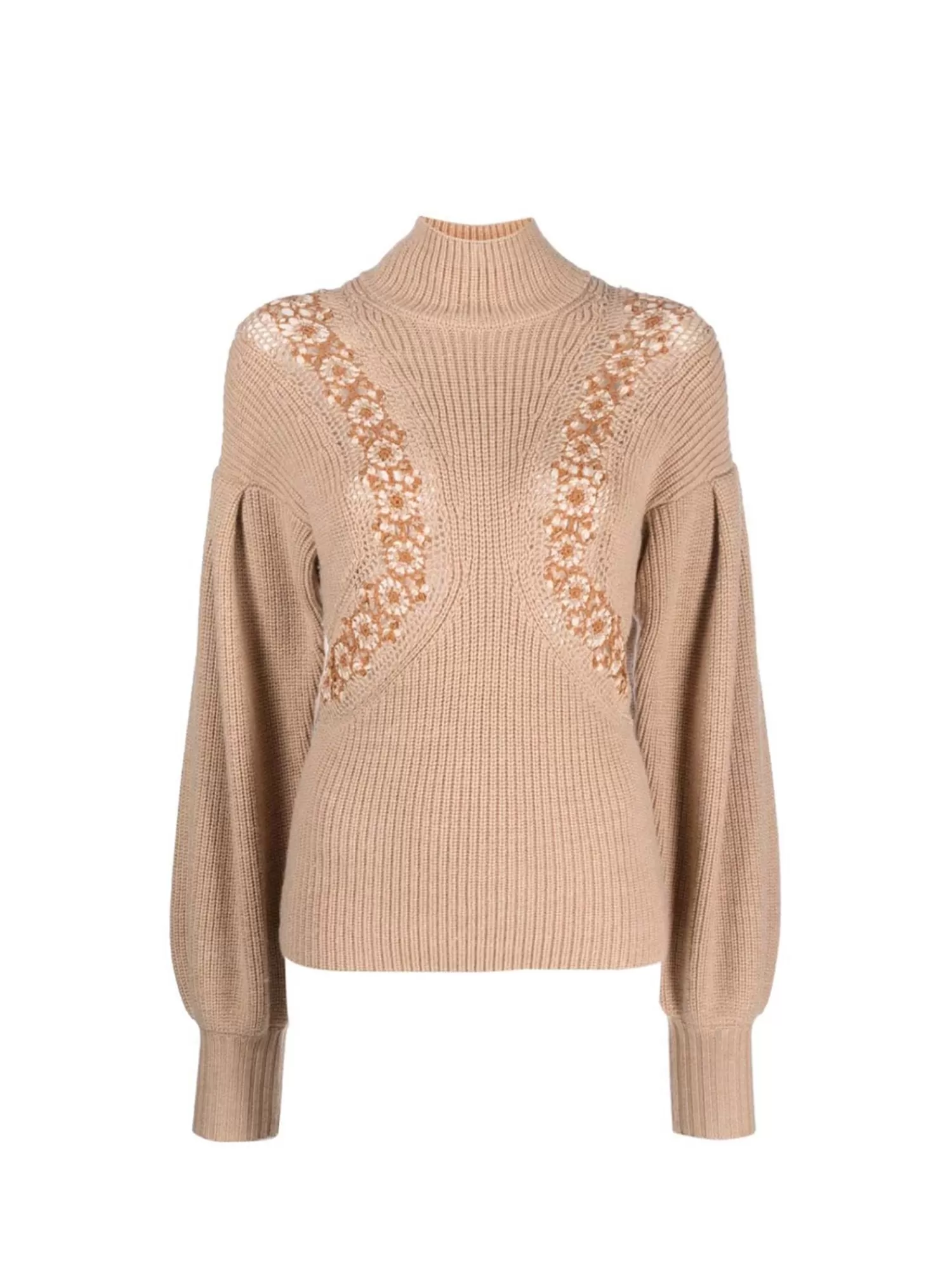 Knitwear*ULLA JOHNSON EMERSON KNIT PULLOVER FAWN