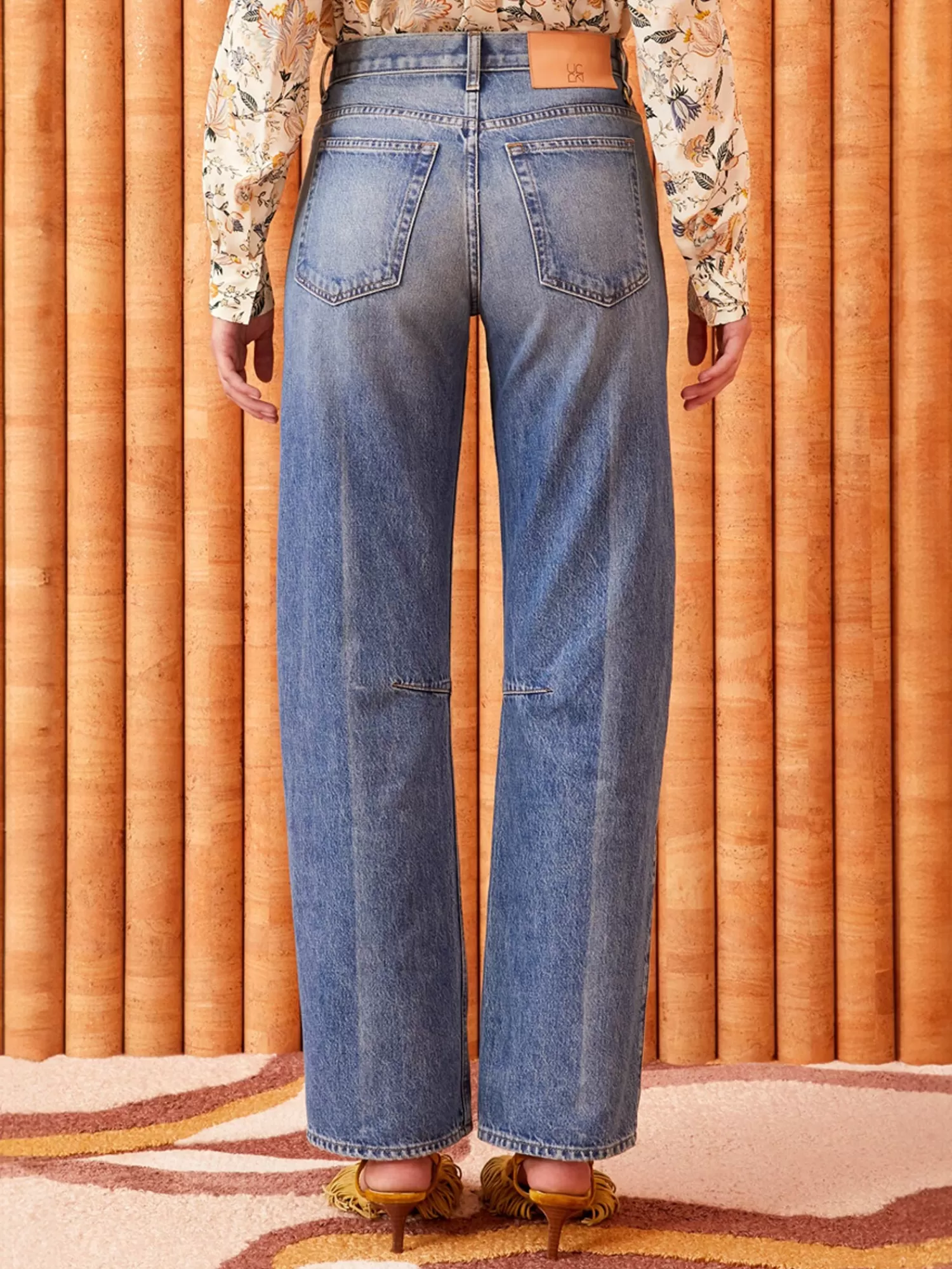 Trousers & Jeans*ULLA JOHNSON ESME JEAN INDIGO WASH BLUE