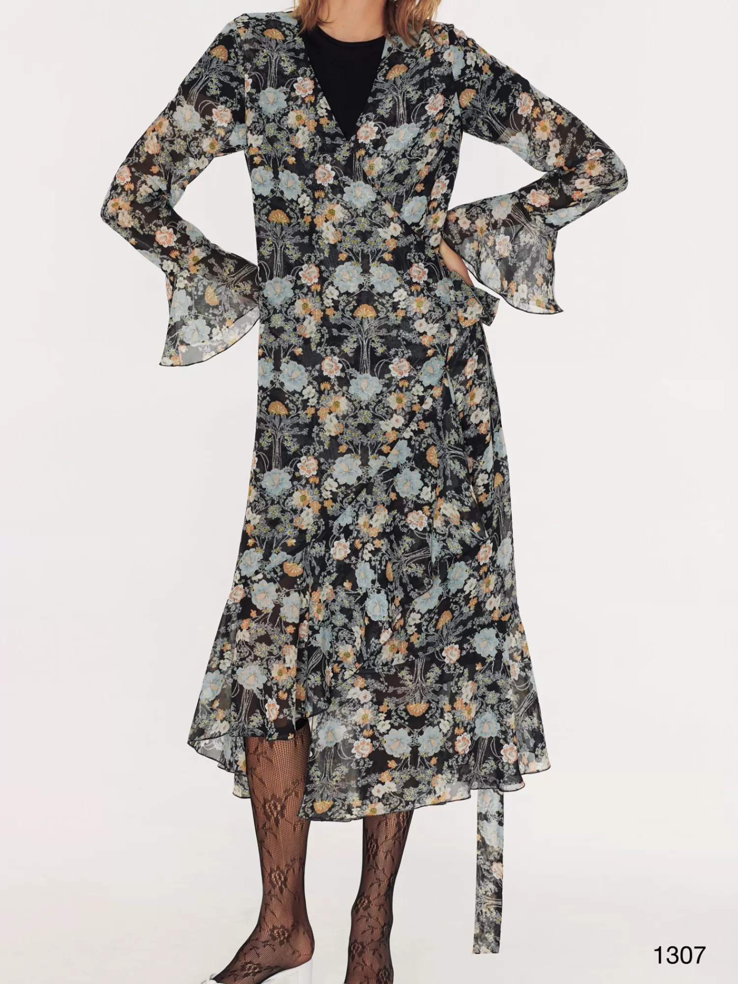 Dresses*Poustovit FLORAL WRAP DRESS