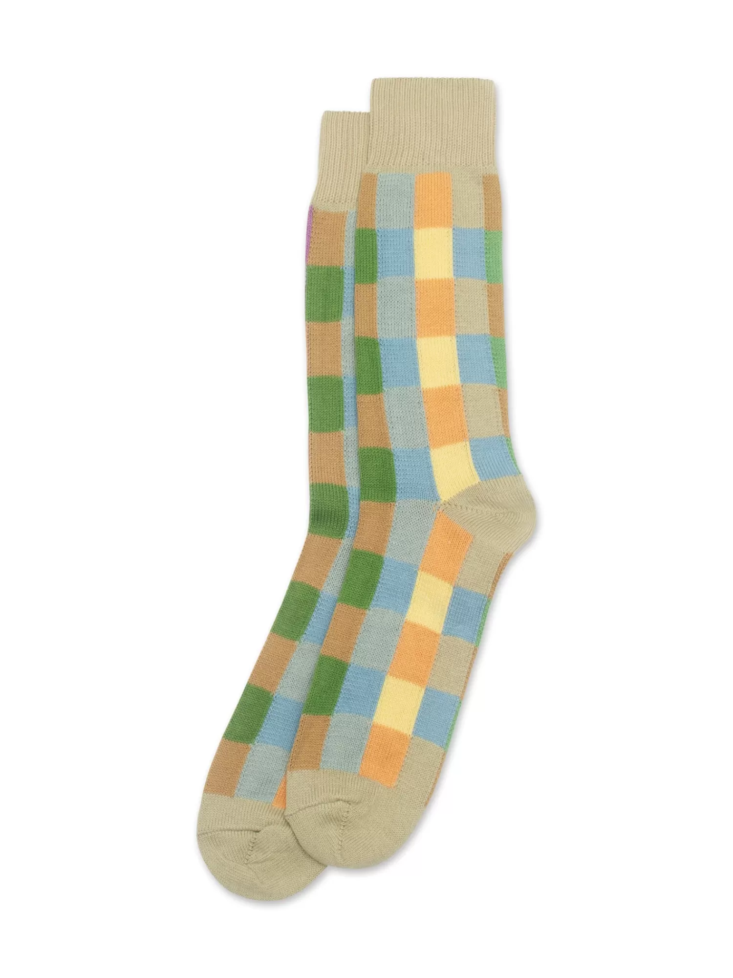 Socks*LEATHERSMITH HARLEQUIN SOCK OLIVE/LILAC