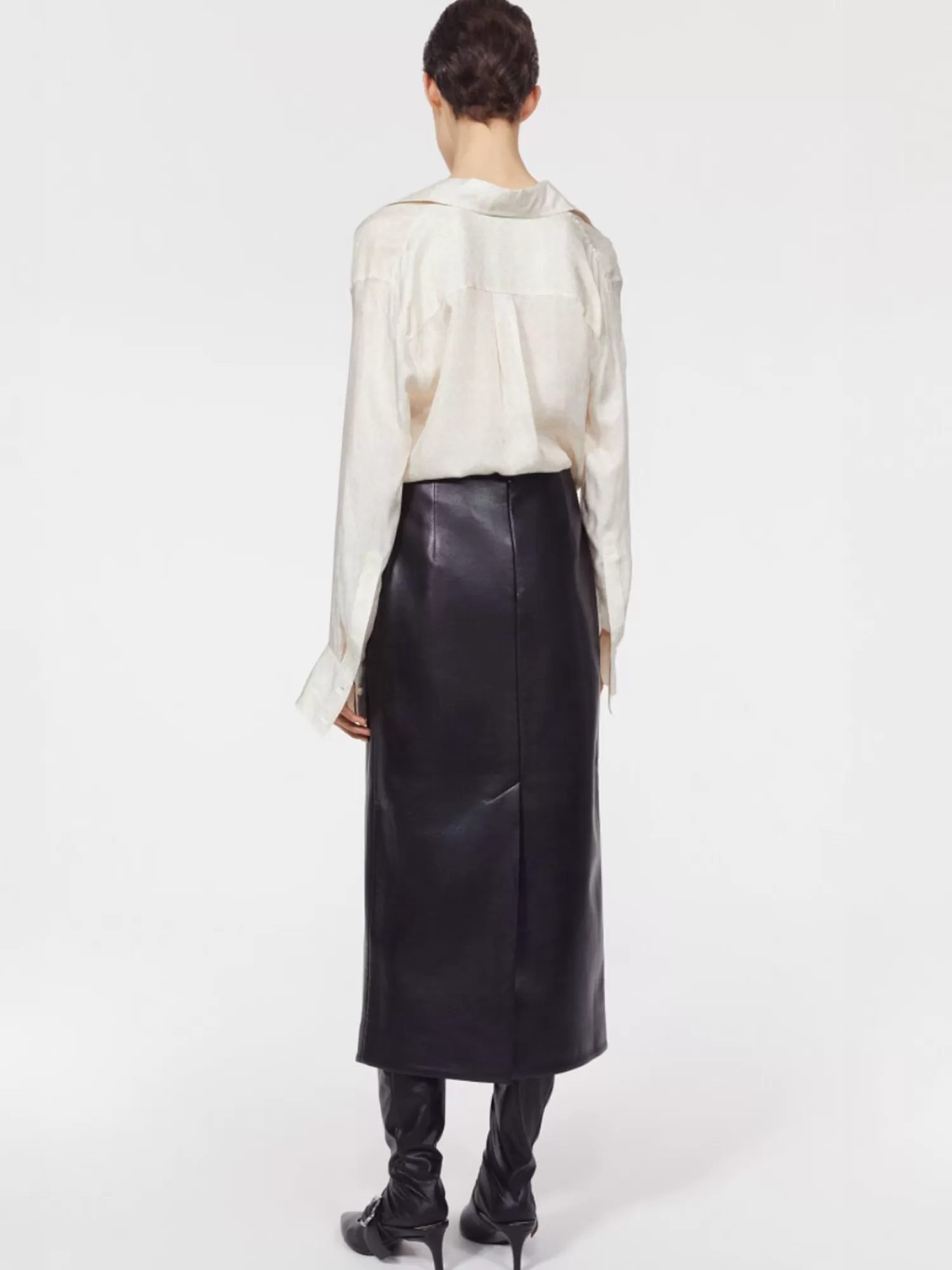 Skirts*RODEBJER HELEN LEATHER SKIRT BLACK