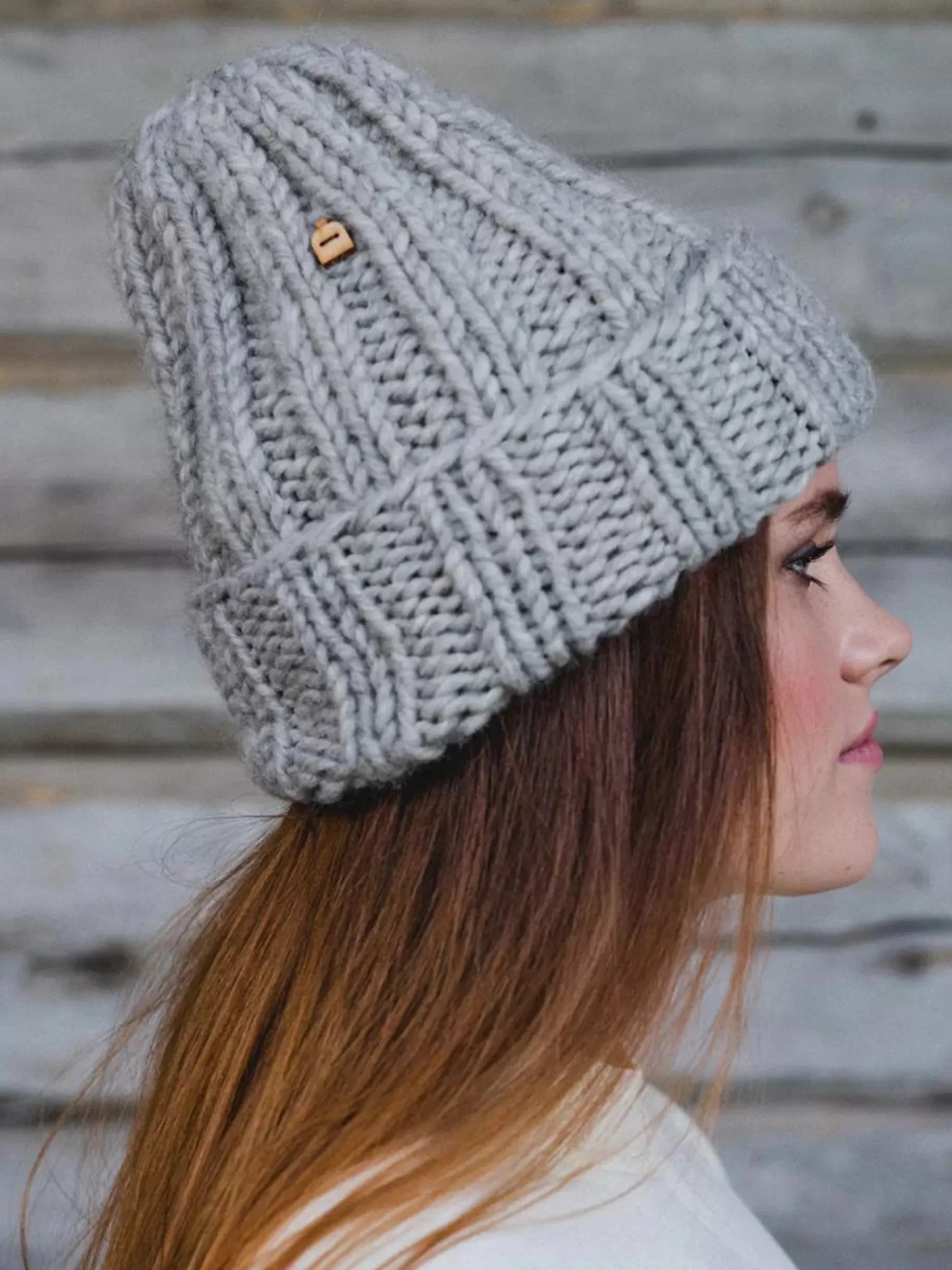 Hats & Gloves*MYSSY JAKALA MUFFI WOOL BEANIE GREY