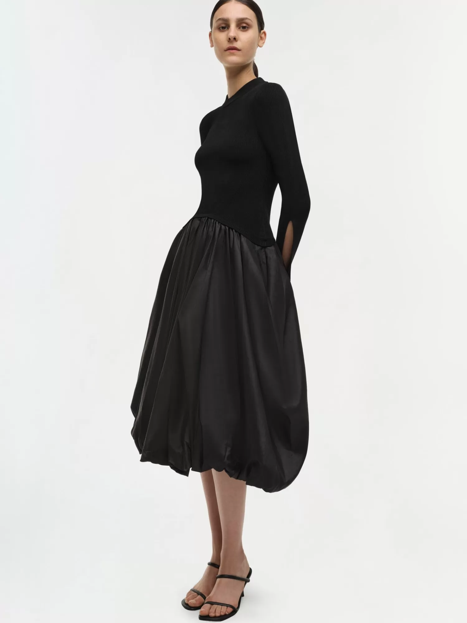 Dresses*SIMKHAI KENLIE MIDI DRESS BLACK