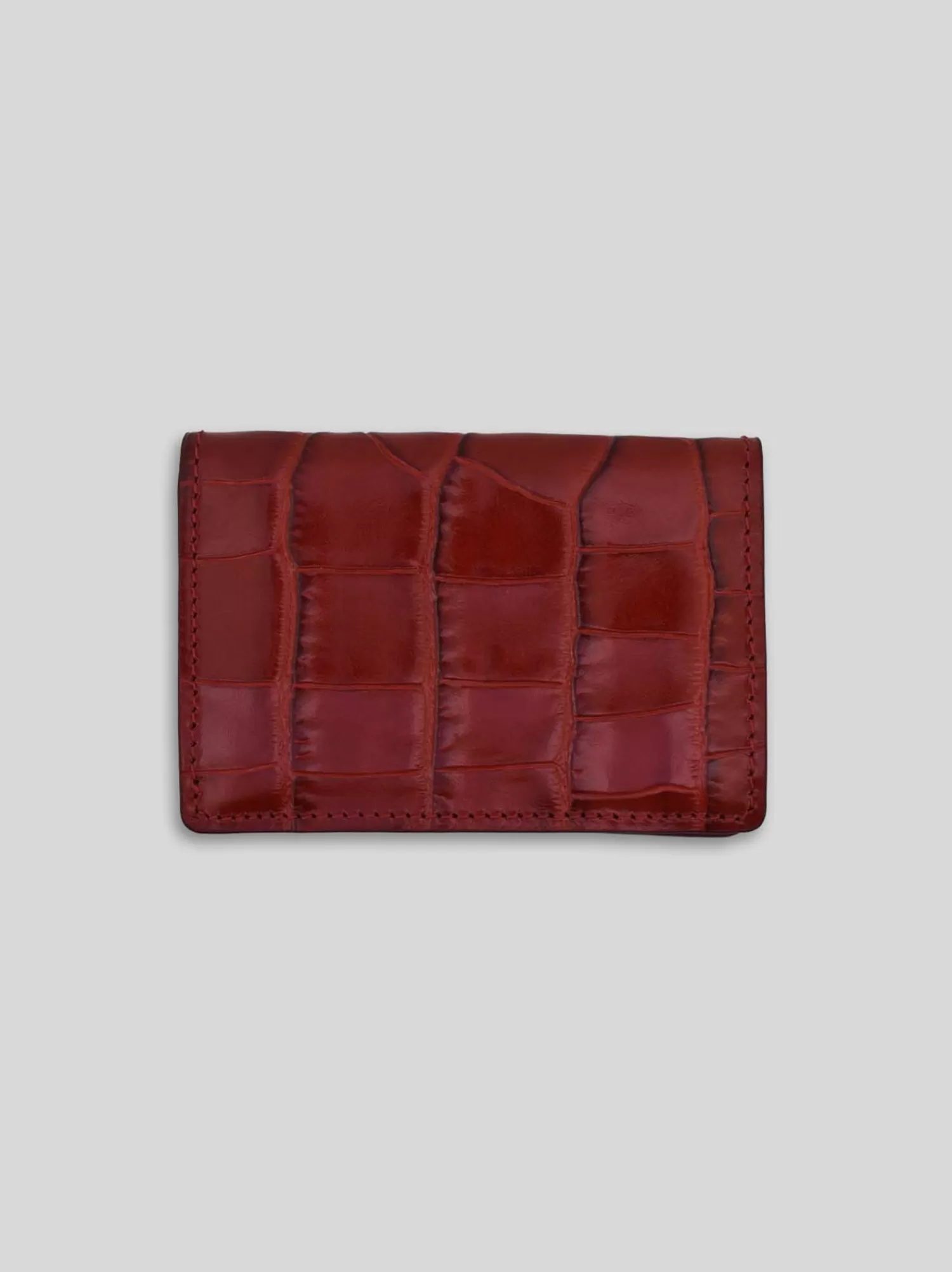 Small Leather Goods*LEATHERSMITH LABCH CARD HOLDER LABCH CROC SPICED JAM RED