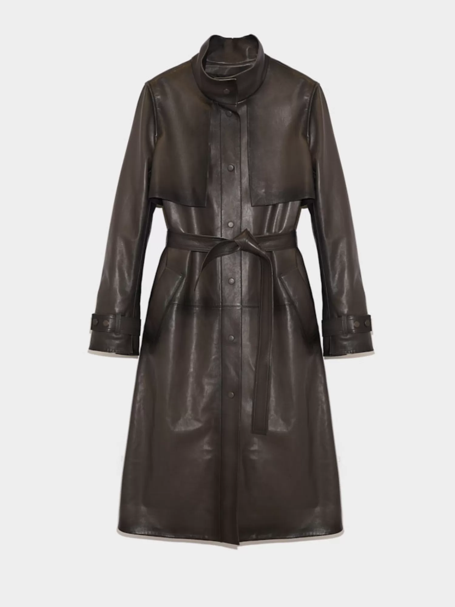 Coats & Jackets*Yves Salomon LAMB LEATHER LONG COAT