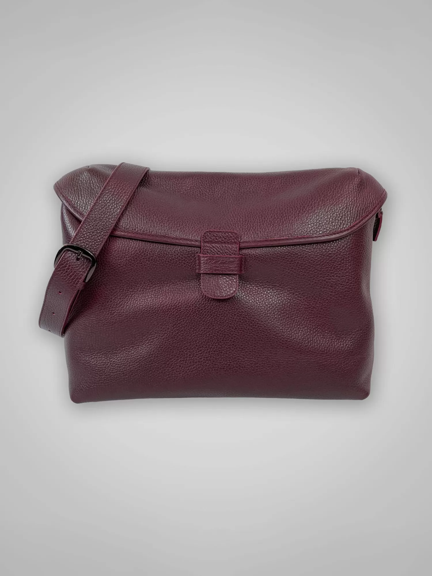 Bags*Leathersmith of London LEATHER MESSENGER BAG BURGUNDY