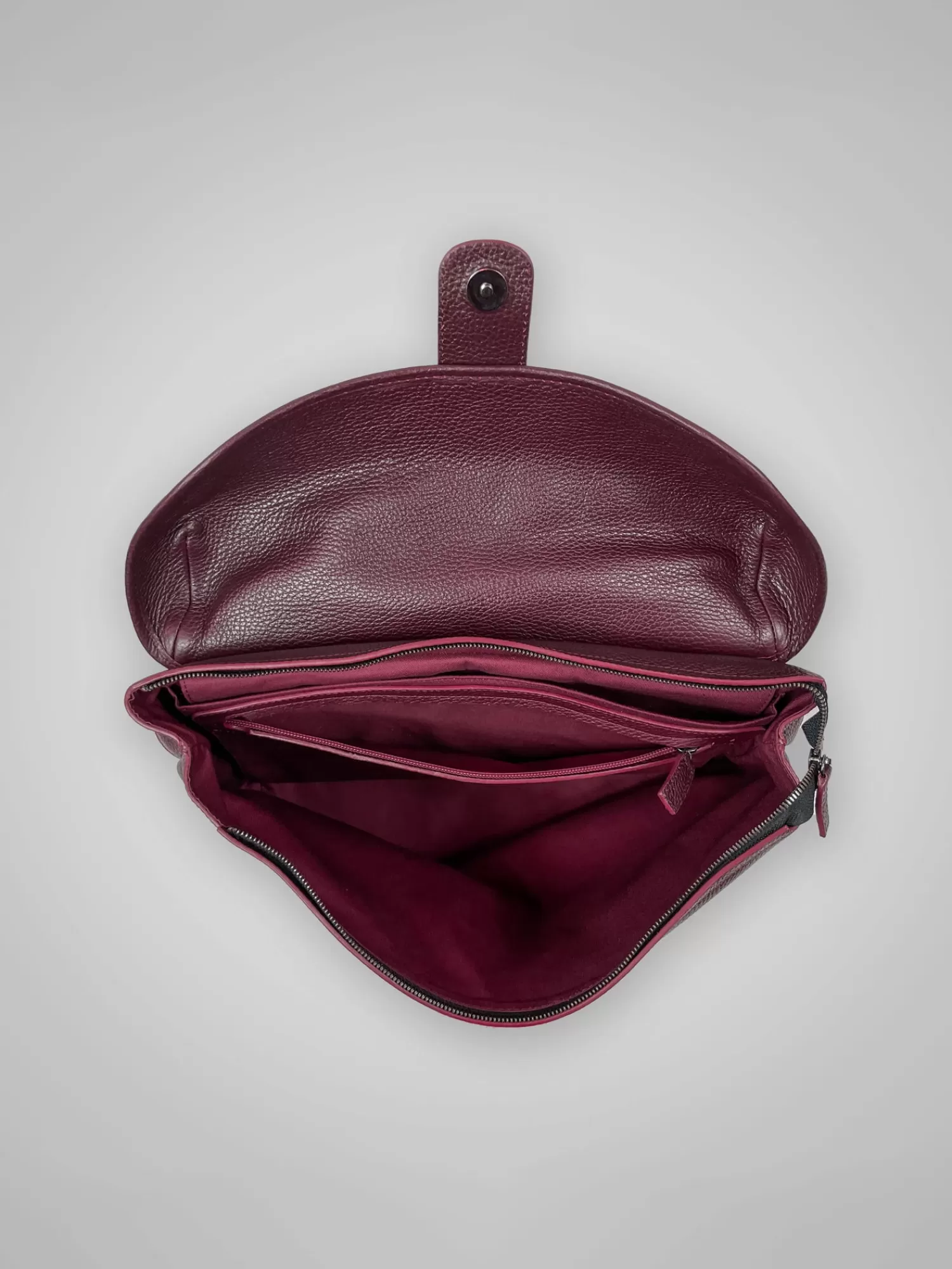 Bags*Leathersmith of London LEATHER MESSENGER BAG BURGUNDY