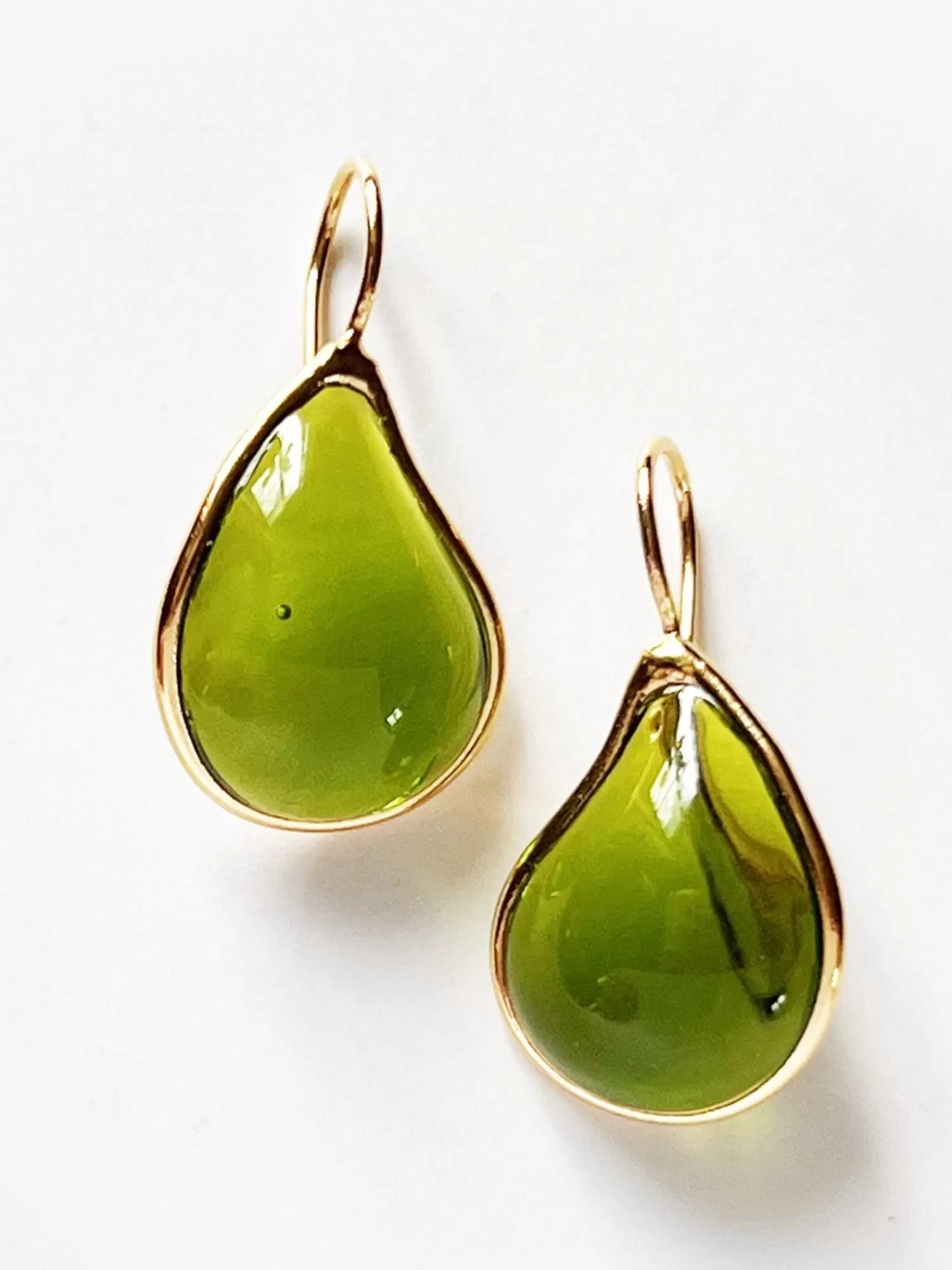 Jewellery*LOULOU DE LA FALAISE LOULOU SIMPLE EARRINGS GREEN