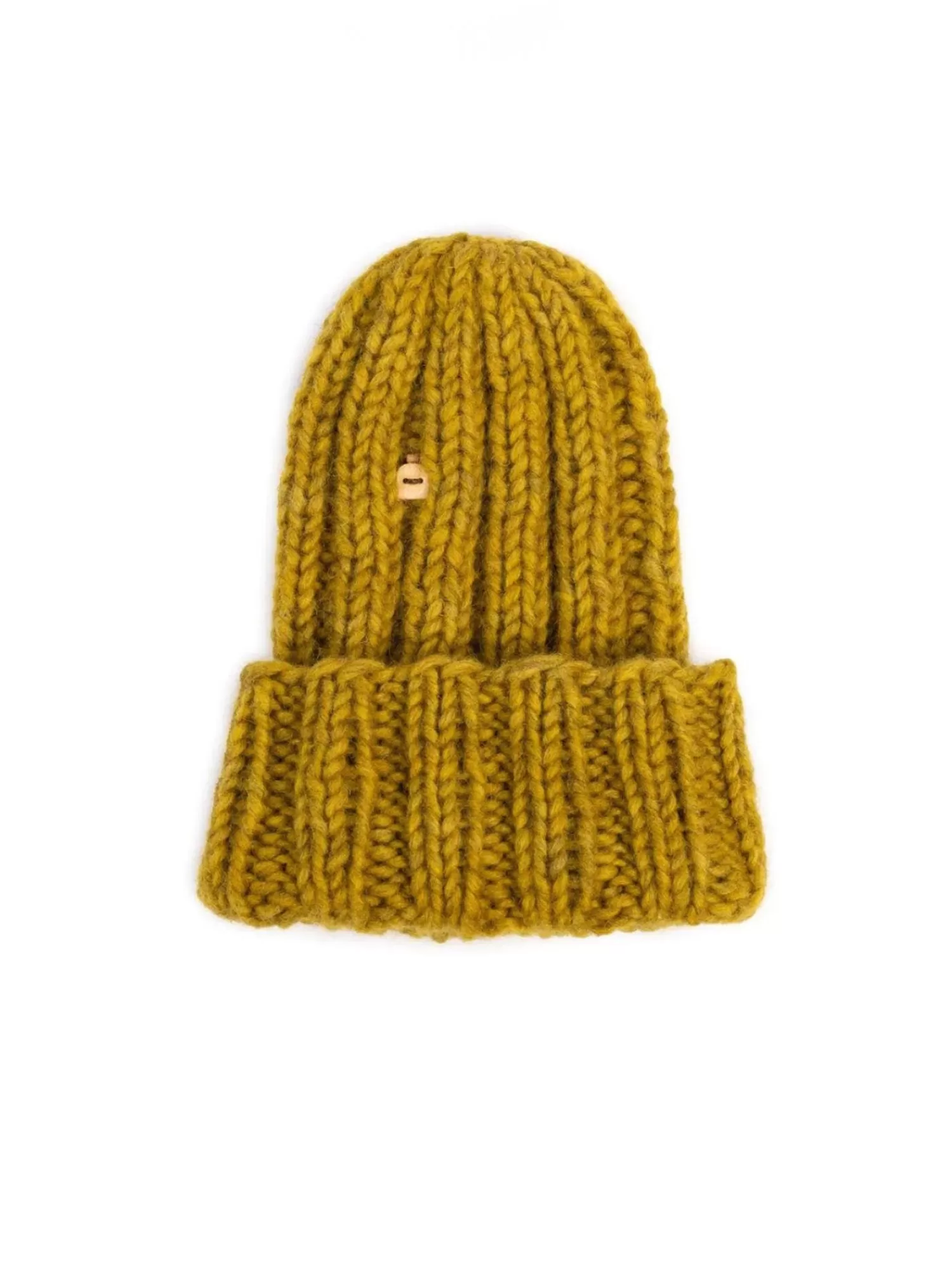 Hats & Gloves*MYSSY MAALARI MUFFI WOOL BEANIE YELLOW