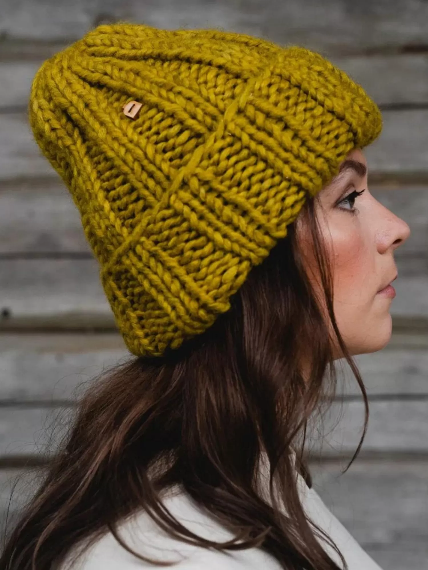 Hats & Gloves*MYSSY MAALARI MUFFI WOOL BEANIE YELLOW