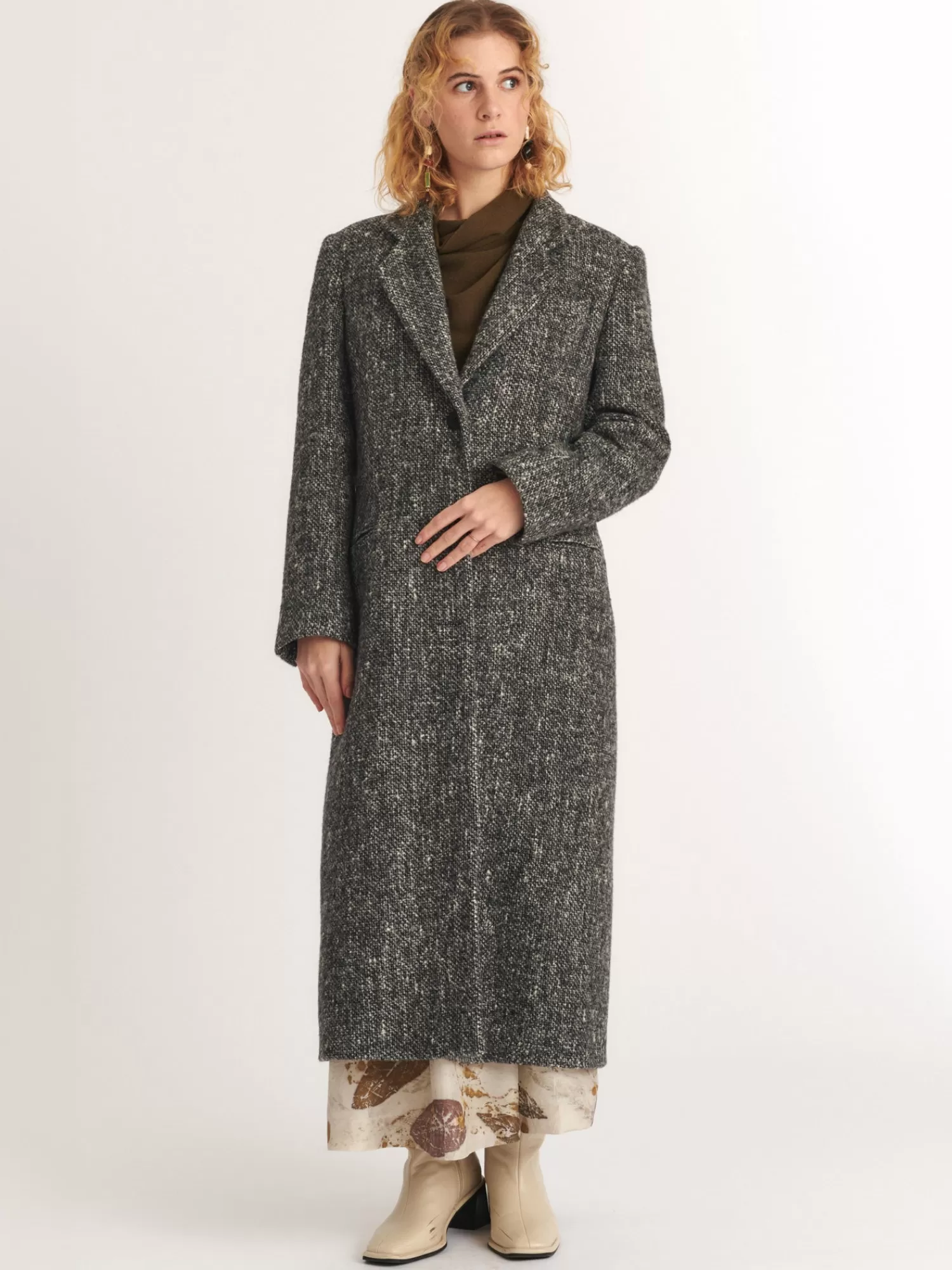 Coats & Jackets*MII COLLECTION MARLENE WOOL COAT GREY