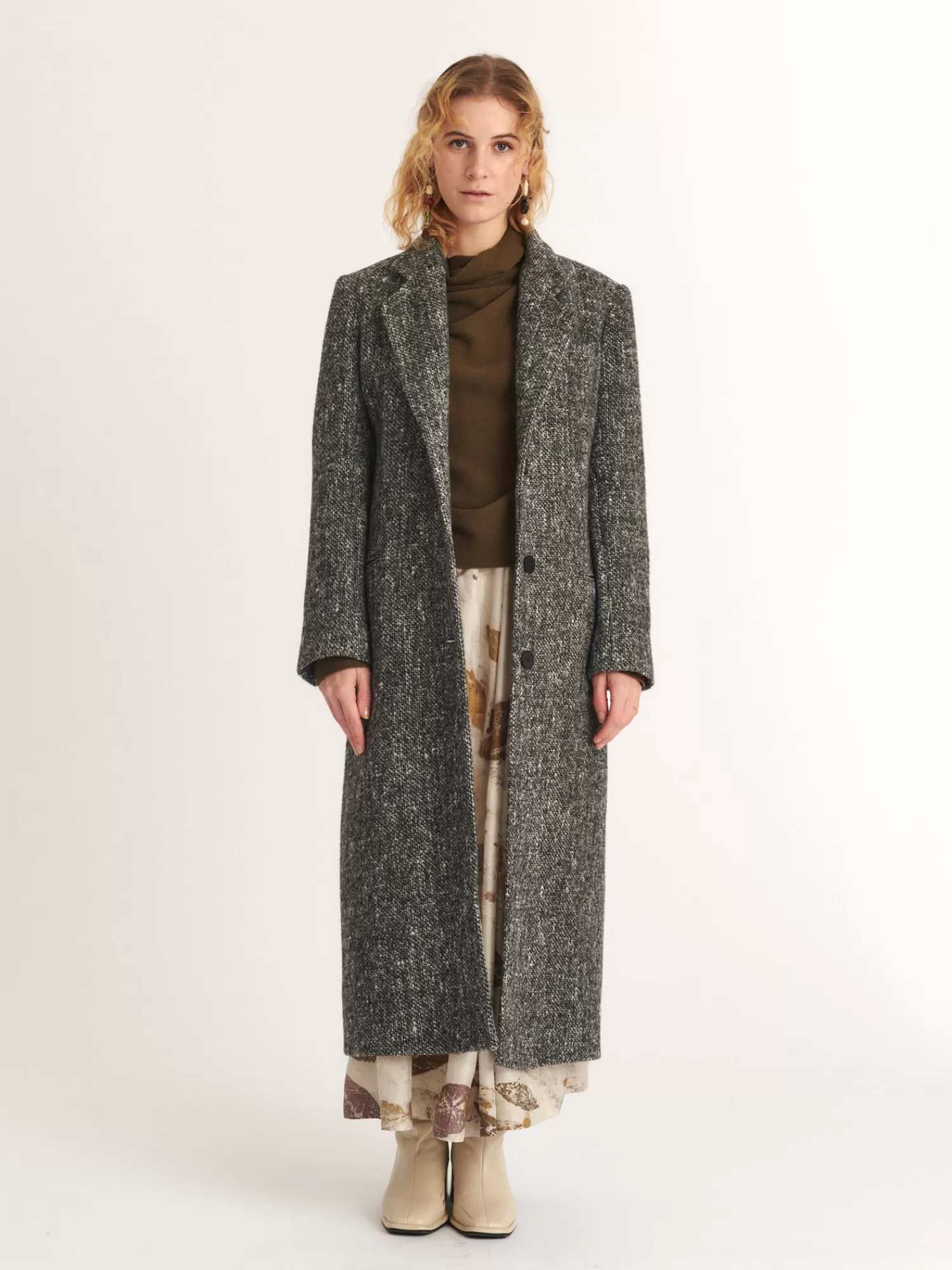 Coats & Jackets*MII COLLECTION MARLENE WOOL COAT GREY