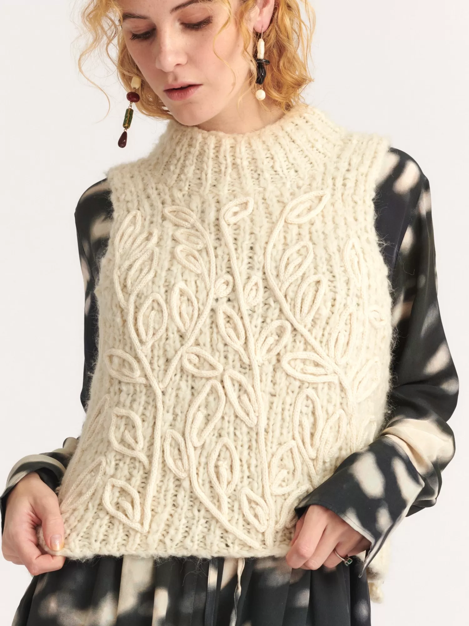 Knitwear*MII COLLECTION MAYA PULL KNIT OFF WHITE