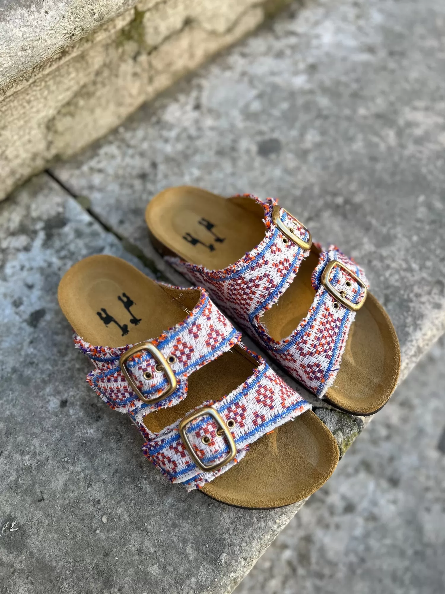 Shoes | Shoes*NINALEUCA ORANGE BLUE SANDALS