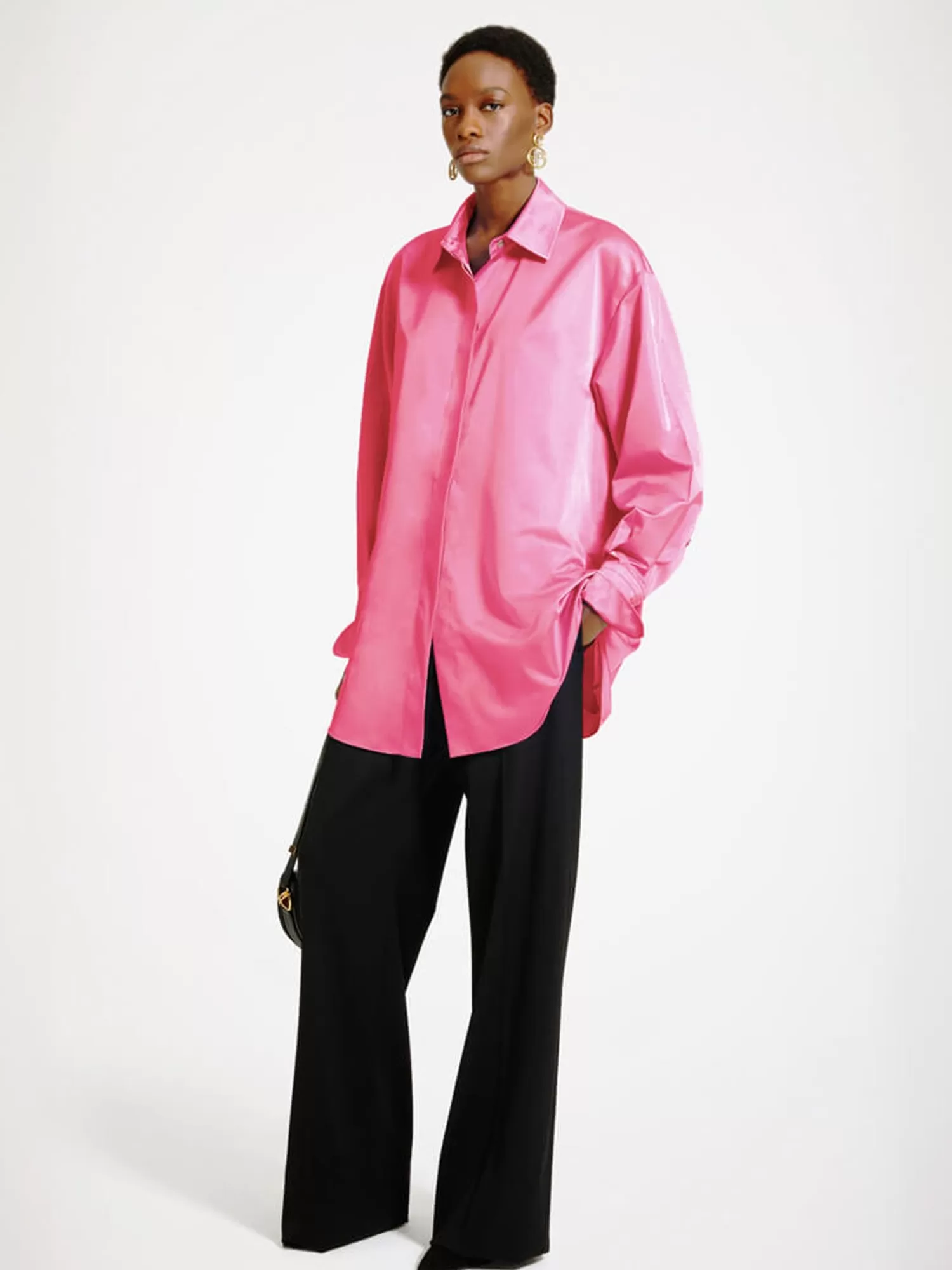 Shirts*PATOU OVERSIZED SHIRT PINK