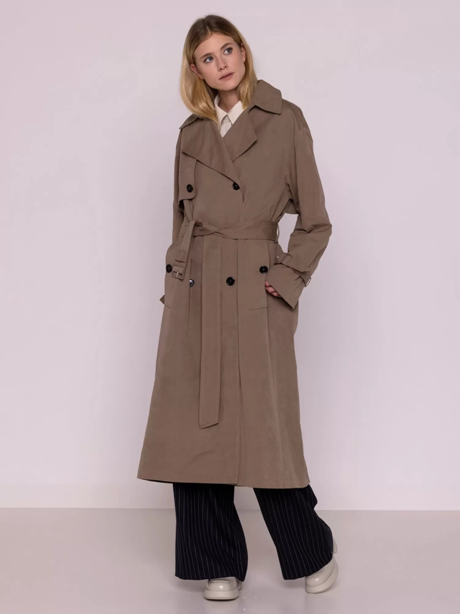 Coats & Jackets*MAISON LENER OVERSIZED TRENCH COAT TAUPE