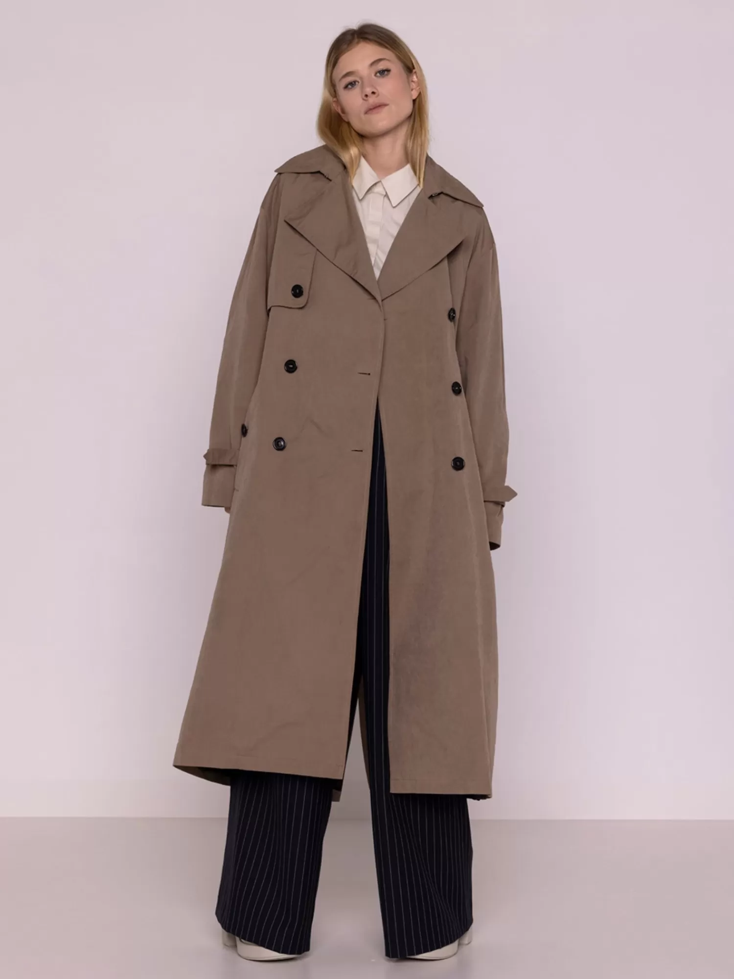 Coats & Jackets*MAISON LENER OVERSIZED TRENCH COAT TAUPE