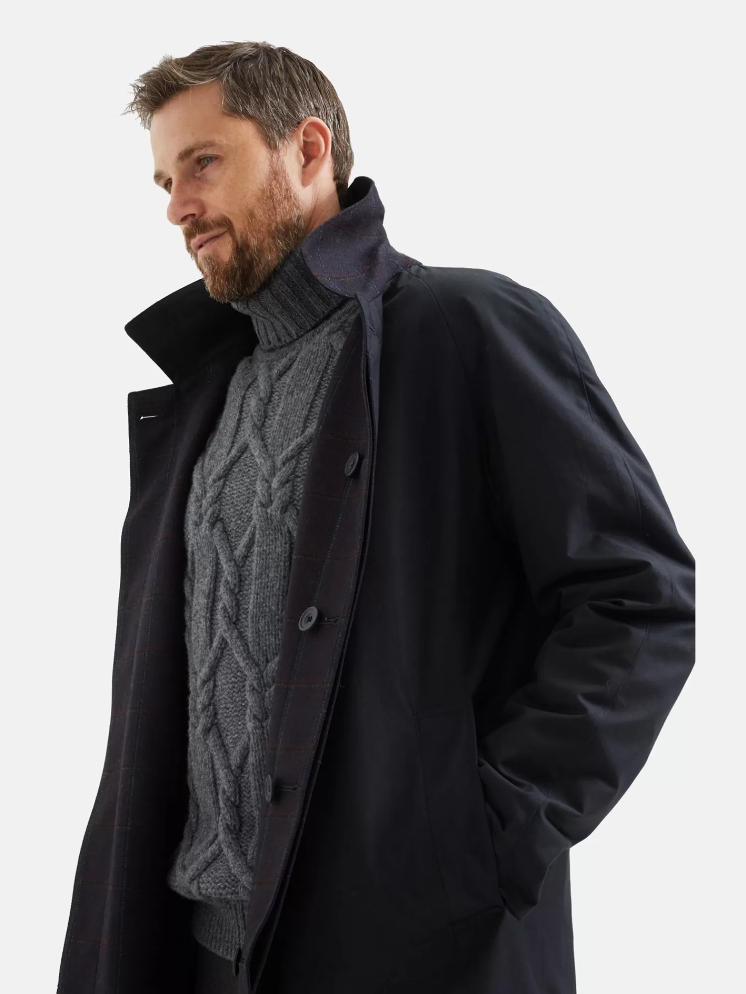 Coats*Leathersmith of London PIMLICO COAT NAVY