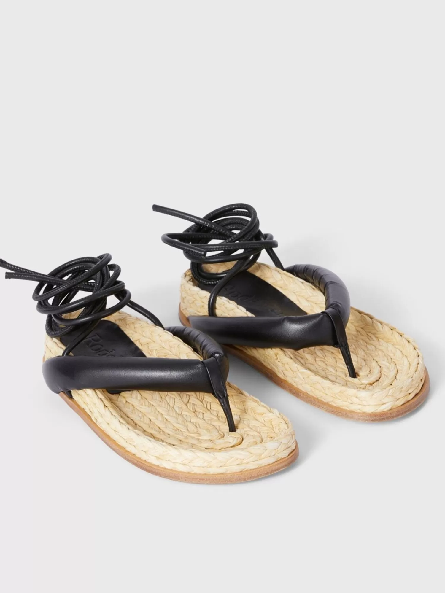 Shoes | Shoes*RODEBJER SANTORINO STRAW SANDALS BLACK