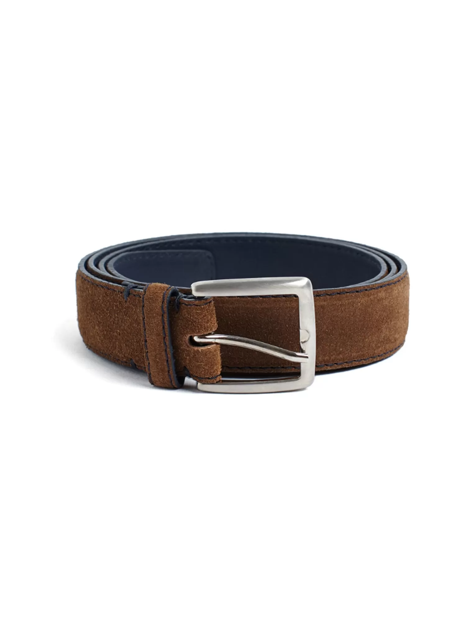 Accessories*Leathersmith of London SUEDE BELT BROWN