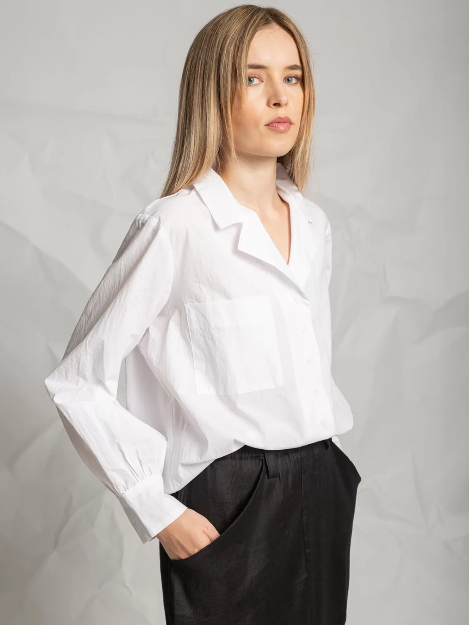 Shirts*LES FILLES D'AILLEURS T812 SHIRT WHITE