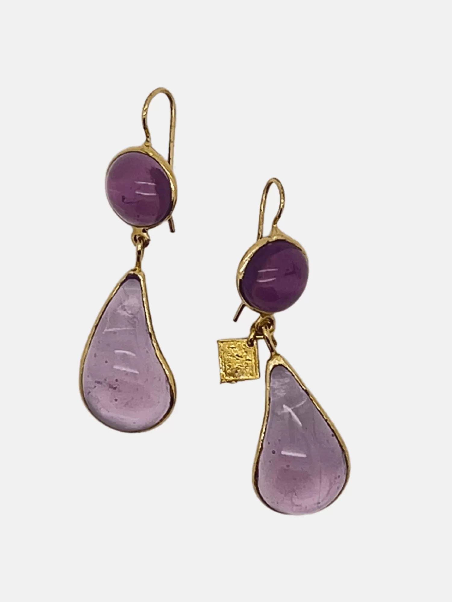 Jewellery*Loulou de la Falaise TWO TIER EARRINGS LILAC