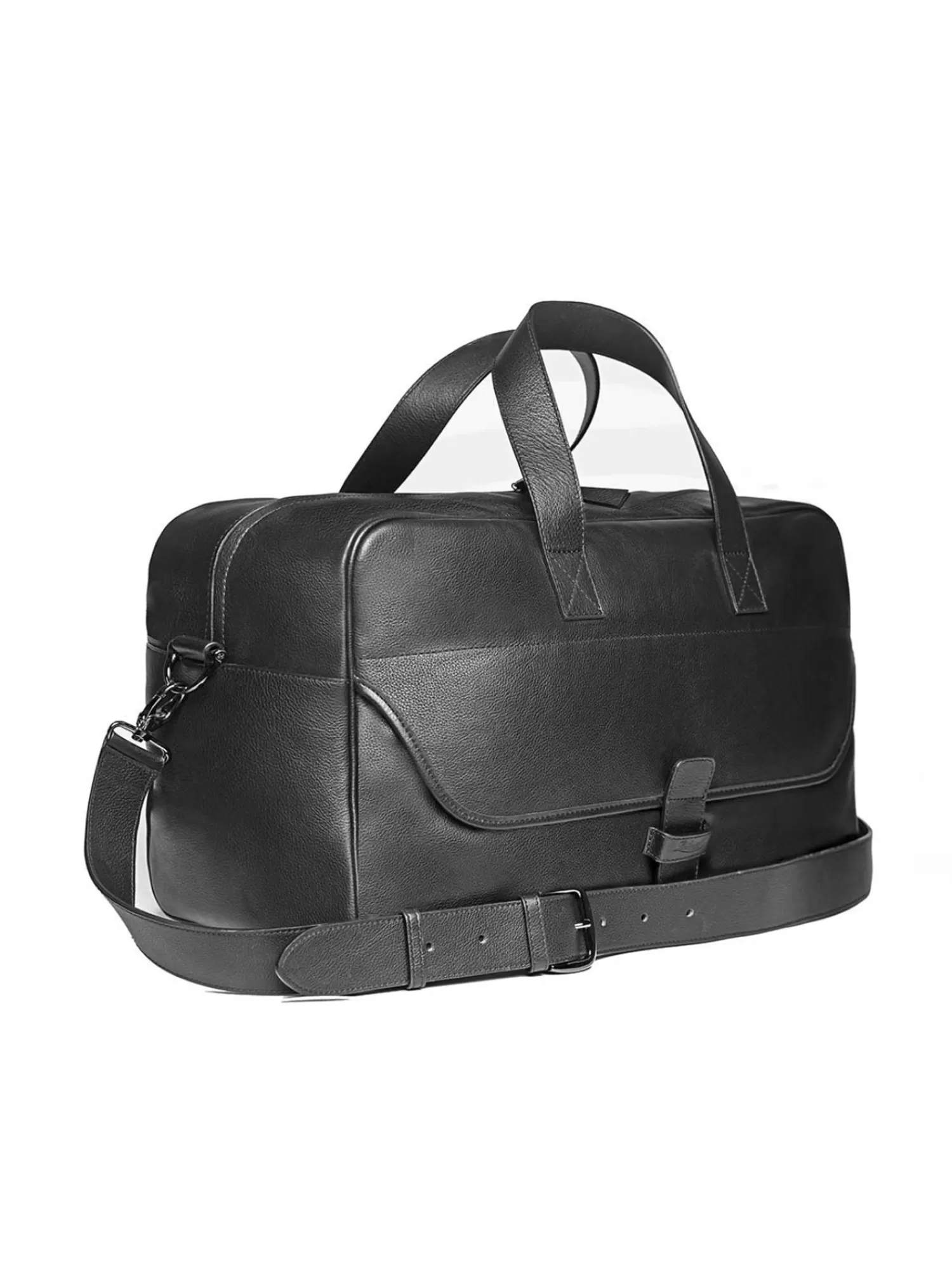 Bags*Leathersmith of London WEEKENDER BAG LEATHER BLACK